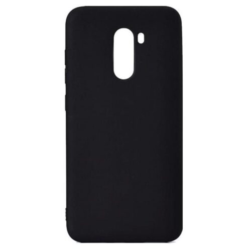 Xiaomi Pocophone F1 / Poco F1 Matte Silicone Back Cover Black (oem) 1