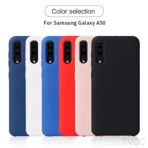 Silky Soft-Touch TPU Case- Φουξια (Samsung Galaxy A50) 1