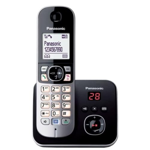 Panasonic KX-TG6821JTB Μαύρο με Τηλεφωνητή και Λειτουργία Eco 1