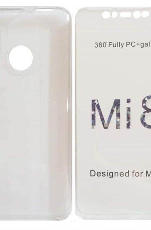Xiaomi Mi 8 360 Full Front and Back Hard Silicone Case Transparent (oem)