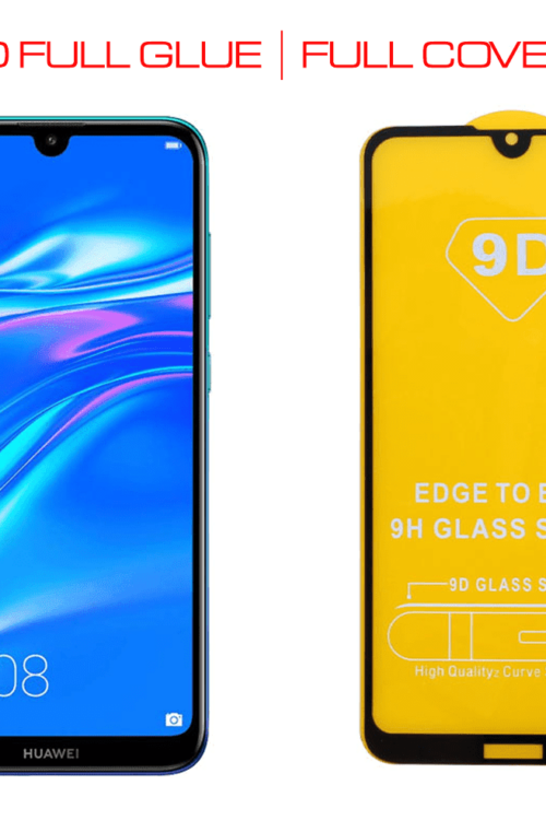 9D Full Glue Full Face Tempered Glass Black (Huawei Y7 2019/Huawei Y7 Pro 2019)
