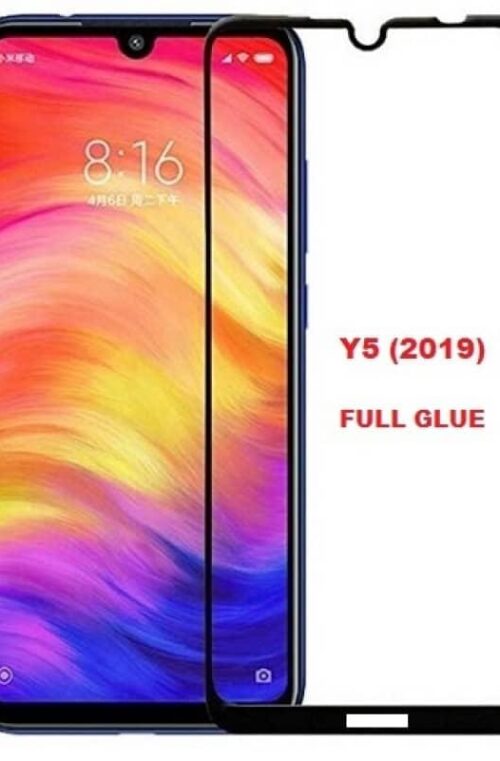 Full Glue Full Face Tempered Glass Black (Huawei Y5 2019)