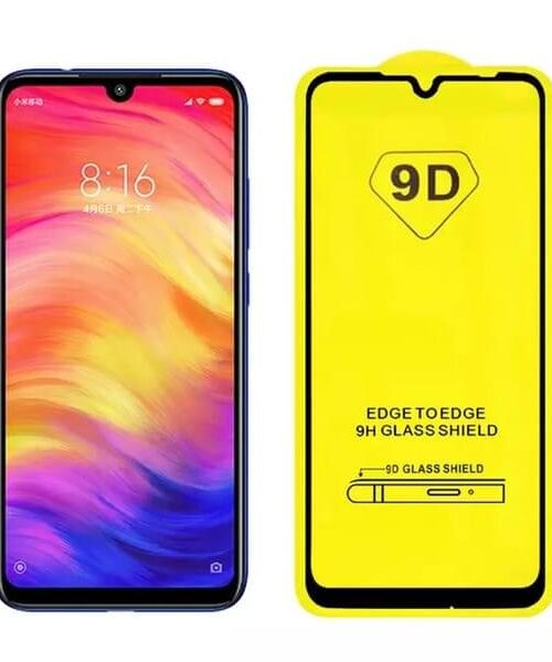 9D Full Face Tempered Glass Black (Redmi Note 8T)