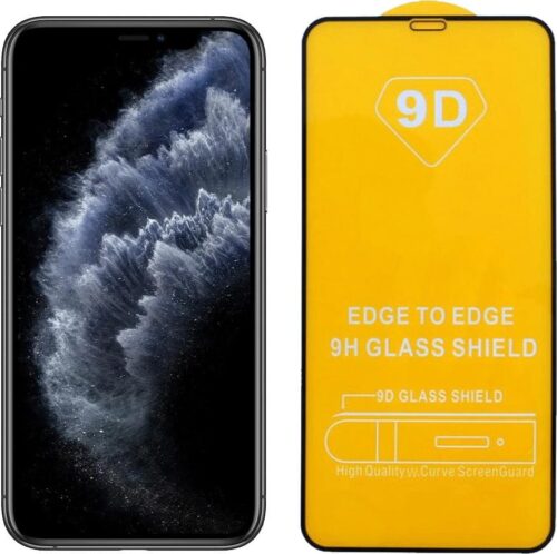 9D Full Glue Full Face Tempered Glass Black (iPhone 11 Pro)- oem 1