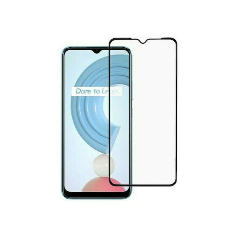 5D Full Glue Full Face Tempered Glass Μαύρο (Realme C21Y / C25Y)