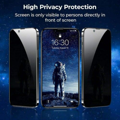 Privacy Antispy Full Tempered Glass -Black (iPhone 12 Pro Max) oem 5