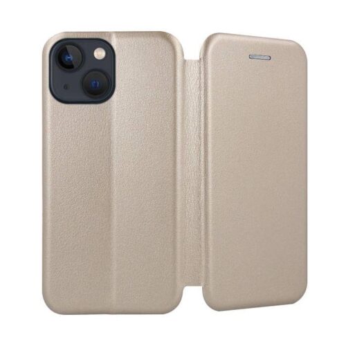 Forcell Elegance Book Case με Δυνατότητα Στήριξης - Gold (iPhone 14) 2