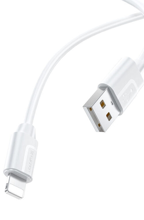 BOROFONE BX55 Harmony USB to Lightning charging data cable, 1m, current up to 2.4A.