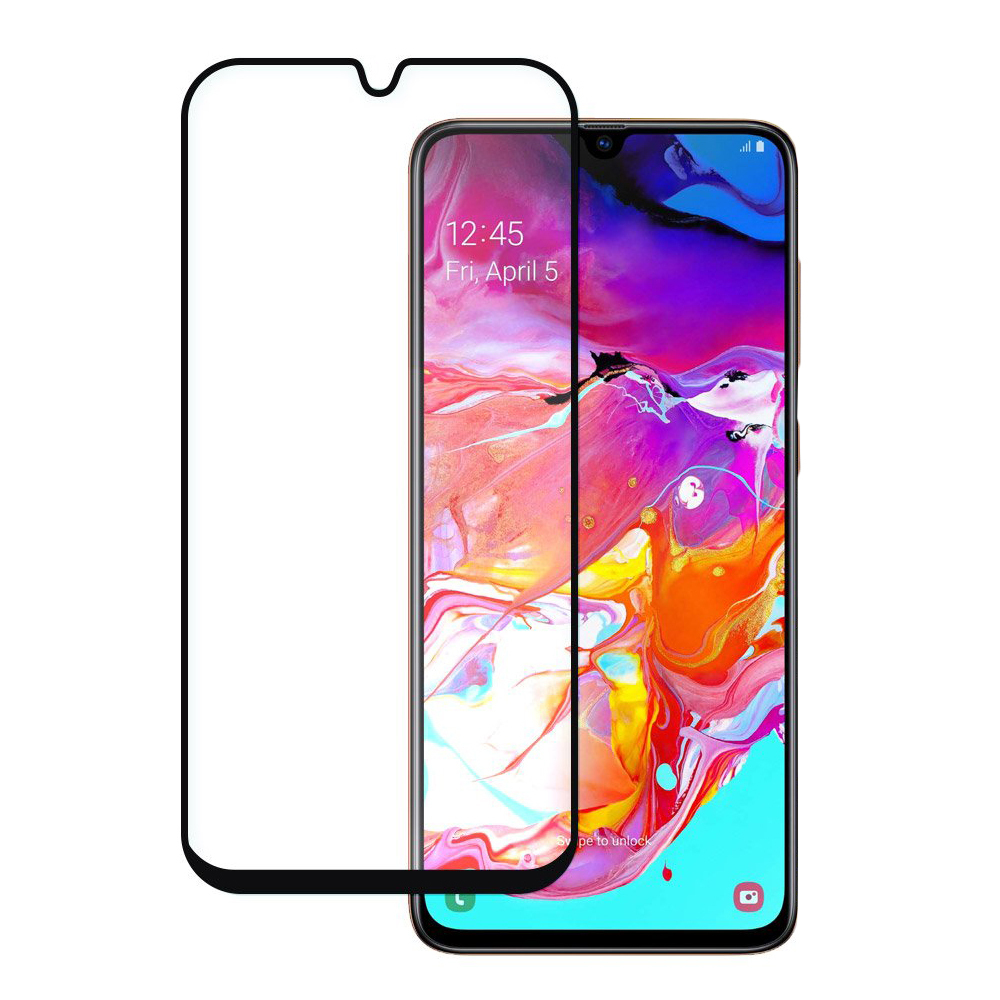 5D 0.3mm Full Glue Full Face Tempered Glass Μαύρο (Galaxy A14)