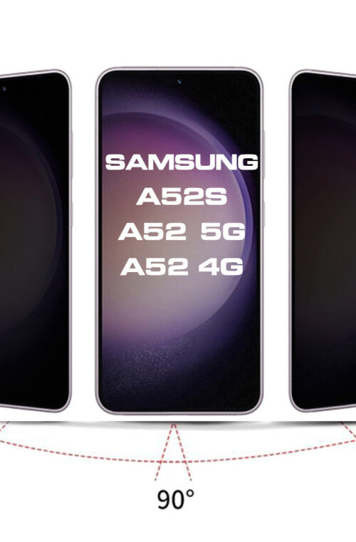 ANTISPY 0.3mm Full Glue Privacy Full Face Tempered Glass Μαύρο (Galaxy A52 / A52s)