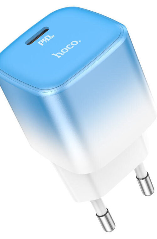 Hoco Φορτιστής Χωρίς Καλώδιο με Θύρα USB-C 20W Quick Charge 3.0 Μπλε (C101A)